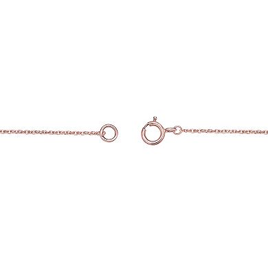 Gemminded 18k Gold Over Sterling Silver 1/8 Carat T.W. Diamond Bird Pendant Necklace