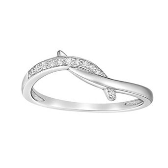 Gemminded Sterling Silver Diamond Accent Promise Ring