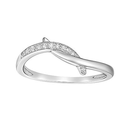 Gemminded Sterling Silver Diamond Accent Promise Ring