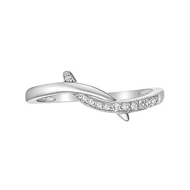 Gemminded Sterling Silver Diamond Accent Promise Ring
