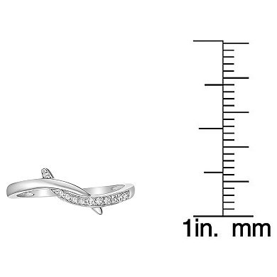Gemminded Sterling Silver Diamond Accent Promise Ring