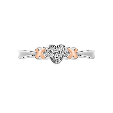 Gemminded Sterling Silver Diamond Accent Promise Ring