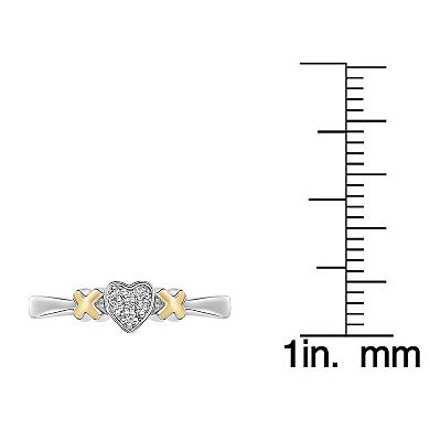 Gemminded Sterling Silver Diamond Accent Promise Ring