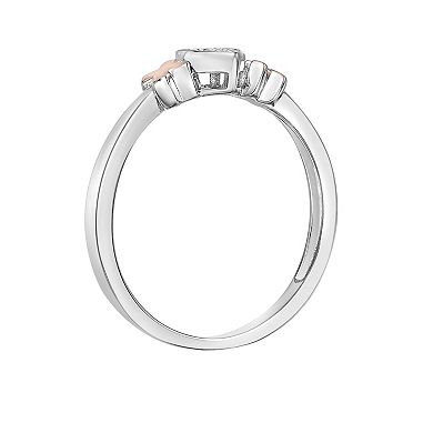Gemminded Sterling Silver Diamond Accent Promise Ring