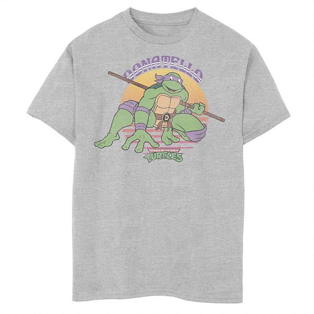 Teenage Mutant Ninja Turtles T-Shirt Donatello Medium Size 6-8 Kids Hanes