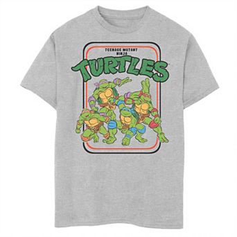 Boys 8-20 Nickelodeon Teenage Mutant Ninja Turtles Vintage Cartoon Group Shot Graphic Tee