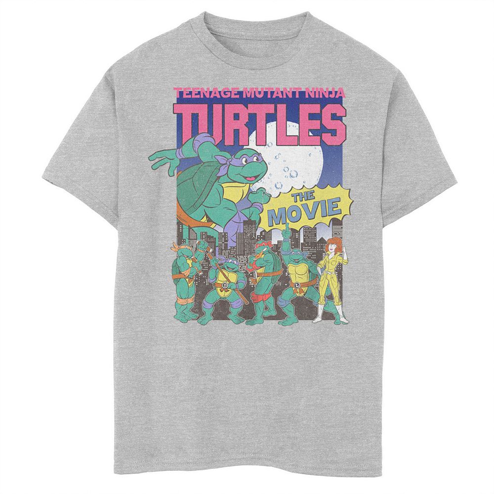 Boys 6-20 Nickelodeon Teenage Mutant Ninja Turtles The Movie Poster Graphic Tee