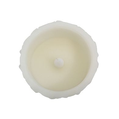 Everyday Decor Floral Patterned Short Flameless LED Pillar Candle