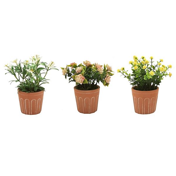 Sonoma Goods For Life® Artificial Floral Plant Table Decor 3piece Set