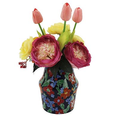 Sonoma Goods For Life?? Tulips in Floral Ceramic Vase Table Decor