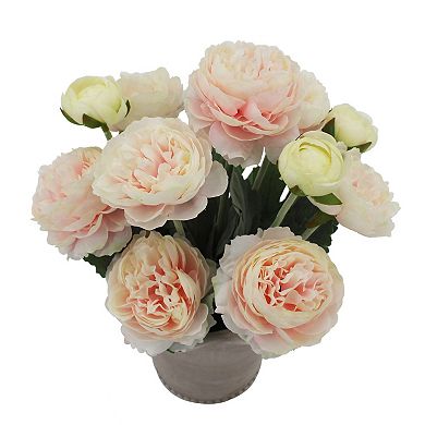 Sonoma Goods For Life?? Cabbiage Artificial Rose Plant in Ruffled Planter Table Decor