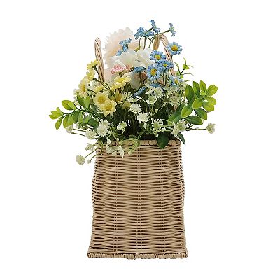 Sonoma Goods For Life Artificial Mixed Floral Arrangement Basket Table Decor