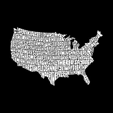 THE STAR SPANGLED BANNER - Girl's Word Art T-shirt