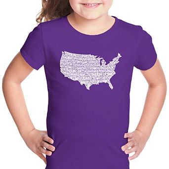 THE STAR SPANGLED BANNER - Girl's Word Art T-shirt