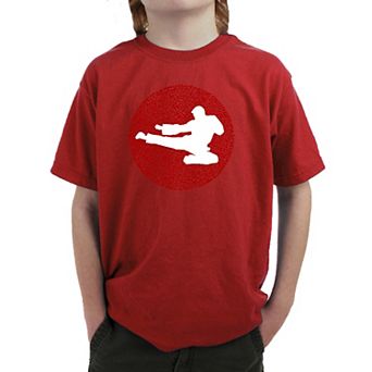Types of Martial Arts - Boy's Word Art T-shirt