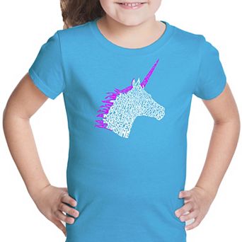 Unicorn - Girl's Word Art T-shirt