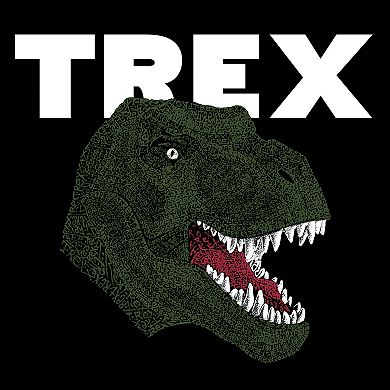 T-Rex Head - Girl's Word Art T-shirt