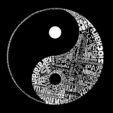 YIN YANG - Girl's Word Art T-shirt