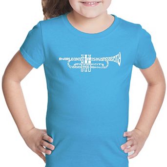 Trumpet - Girl's Word Art T-shirt