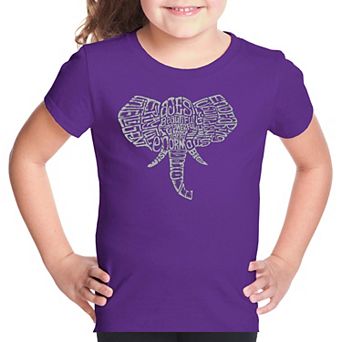Tusks - Girl's Word Art T-shirt