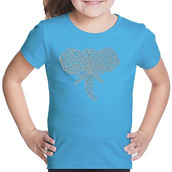 Tusks - Girl's Word Art T-shirt
