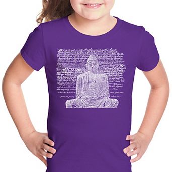 Zen Buddha - Girl's Word Art T-shirt