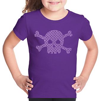 XOXO Skull - Girl's Word Art T-shirt