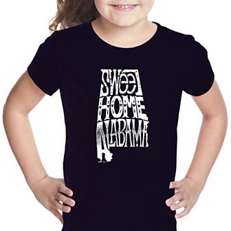 Sweet Home Alabama - Girl's Word Art T-shirt