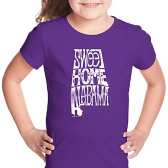 Sweet Home Alabama - Girl's Word Art T-shirt