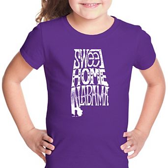 Sweet Home Alabama - Girl's Word Art T-shirt