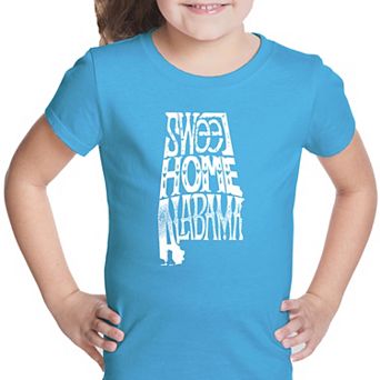 Sweet Home Alabama - Girl's Word Art T-shirt