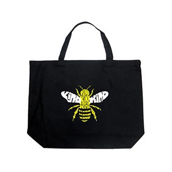 Large Word Art Tote Bag - Bee Kind
