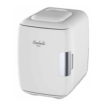 Cooluli Skin Care Mini Fridge For Bedroom - Car, Office Desk & Dorm Room - Portable 4l/6 Can