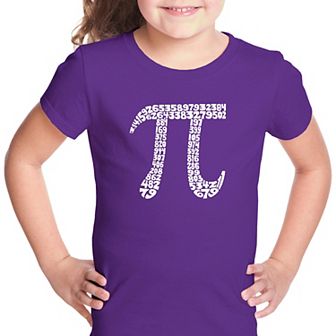 THE FIRST 100 DIGITS OF PI - Girl's Word Art T-shirt