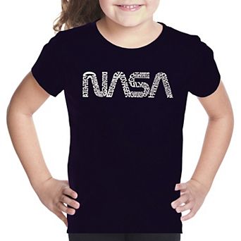 Worm Nasa - Girl's Word Art T-shirt