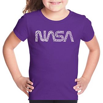 Worm Nasa - Girl's Word Art T-shirt