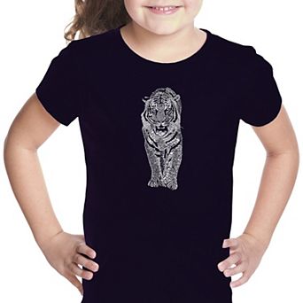 TIGER - Girl's Word Art T-shirt