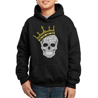 Brooklyn Crown - Boy's Word Art Hooded Sweatshirt