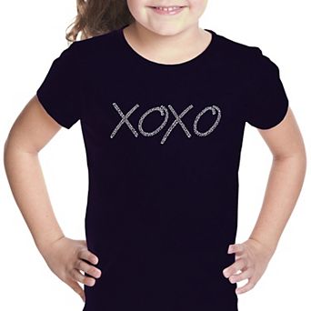 XOXO - Girl's Word Art T-shirt