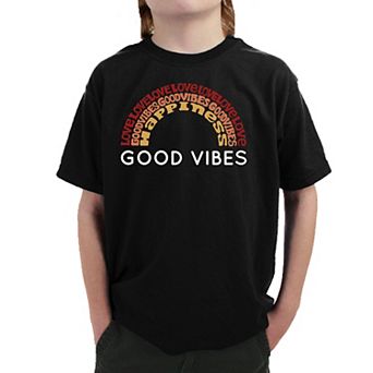 Good Vibes - Boy's Word Art T-shirt