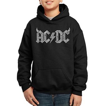ACDC - Boy's Word Art Hooded Sweatshirt