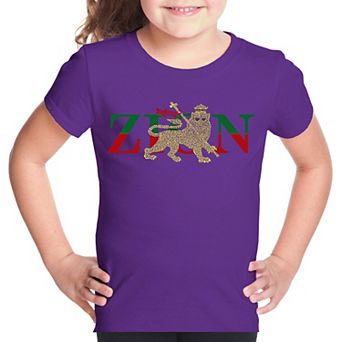 Zion - One Love - Girl's Word Art T-shirt