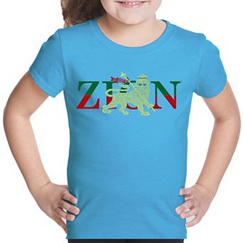 Zion - One Love - Girl's Word Art T-shirt