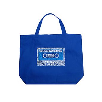 Large Word Art Tote Bag - 80s One Hit Wonders