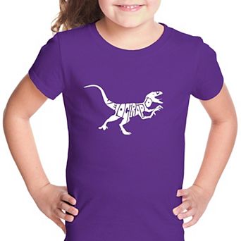 Velociraptor - Girl's Word Art T-shirt