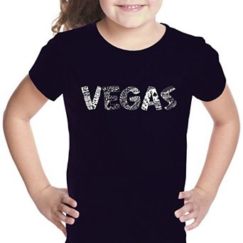 VEGAS - Girl's Word Art T-shirt