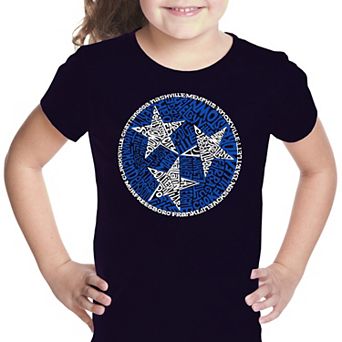 Tennessee Tristar - Girl's Word Art T-shirt