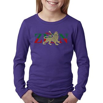 Zion - One Love - Girl's Word Art Long Sleeve