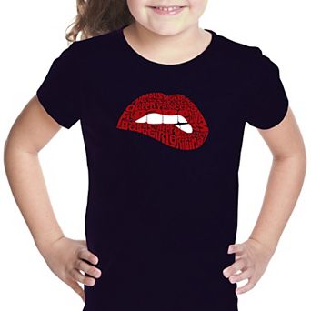 Savage Lips - Girl's Word Art T-shirt