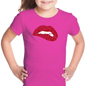 Savage Lips - Girl's Word Art T-shirt